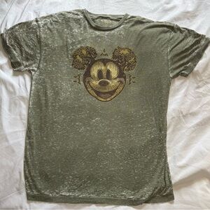 Disney - Wilson - Tree of Life Olive Green Mickey Mouse Tee XXL